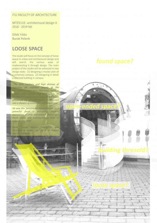 2018-2019 Academic Year Architectural Design II: “Loose Space”