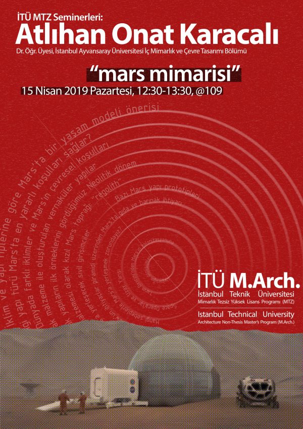 ITU M.Arch. 2019 Spring Seminars: Atlıhan Onat Karacalı